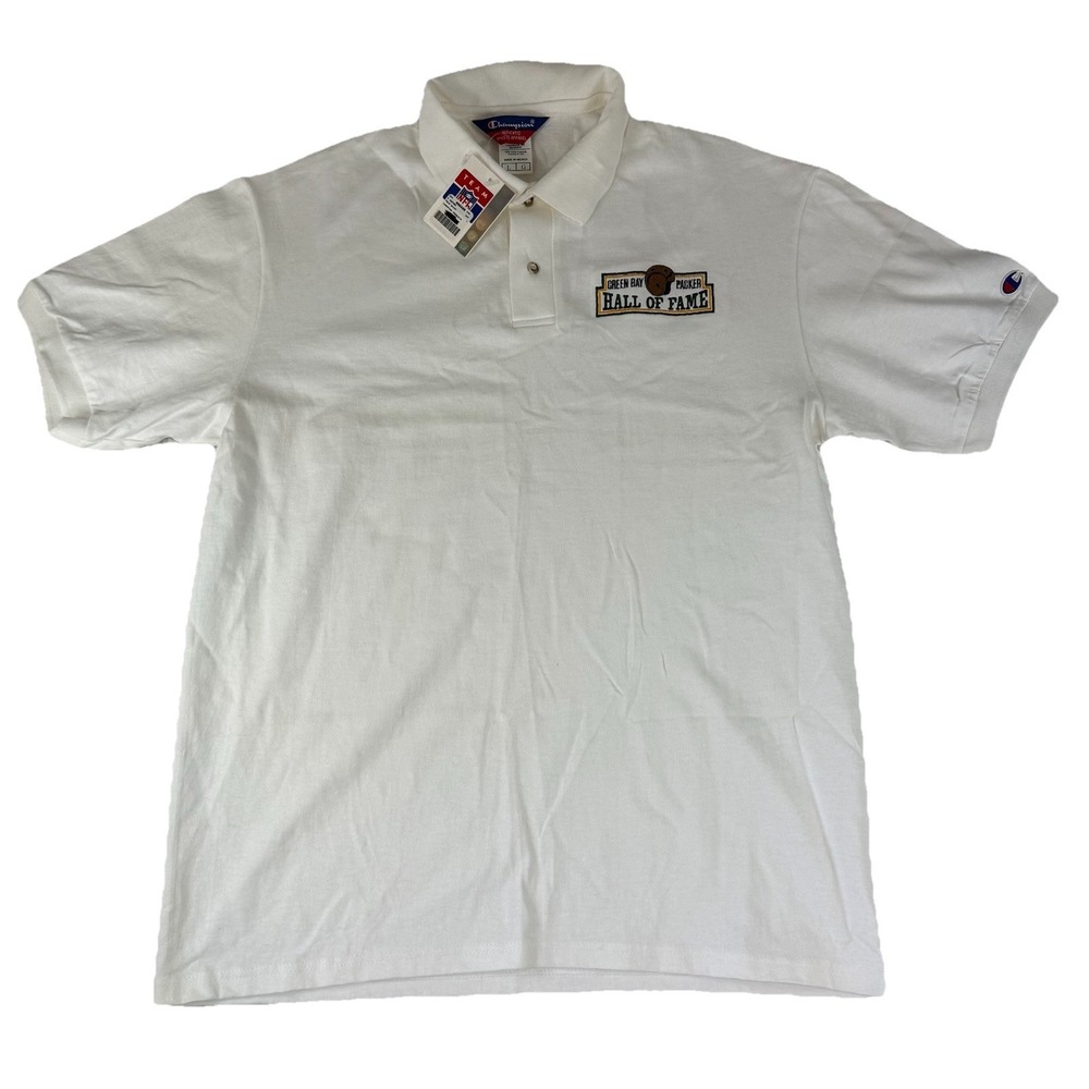 Green Bay Packers Hall Of Fame Champion Polo Shirt Size Large NFL NWT